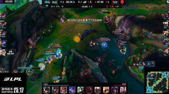 LPL：Knight阿(ā)卡丽绕后切入摧(cuī)燬(huǐ)双C，BLG 3-2擊(jī)败TES勇夺LPL总冠军